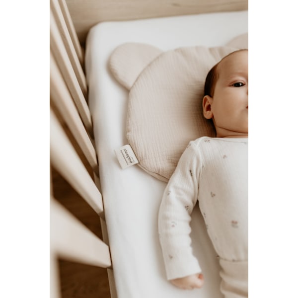 Teddy Bear Muslin Pillow Ocean_Green