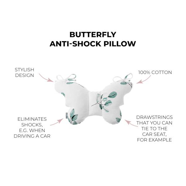 Anti-shock pillow Butterfly Eucalyptus