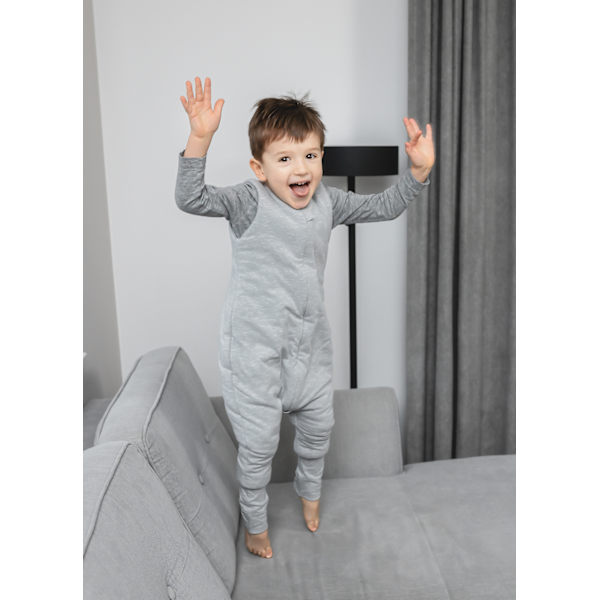Reversible Sleeping Bag with legs M (3-5 years) Vintage Animals Amaranth/Cream