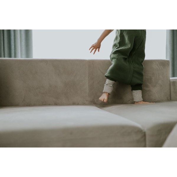 Muslin Footed Sleeping Bag S (1-2 years) Ocean Green