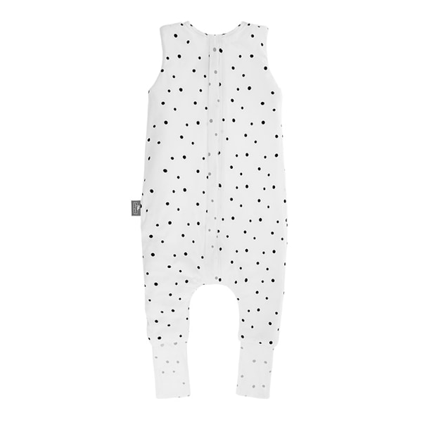 Reversible Sleeping Bag with legs M (3-5 years) Grey Dots/Black Dots
