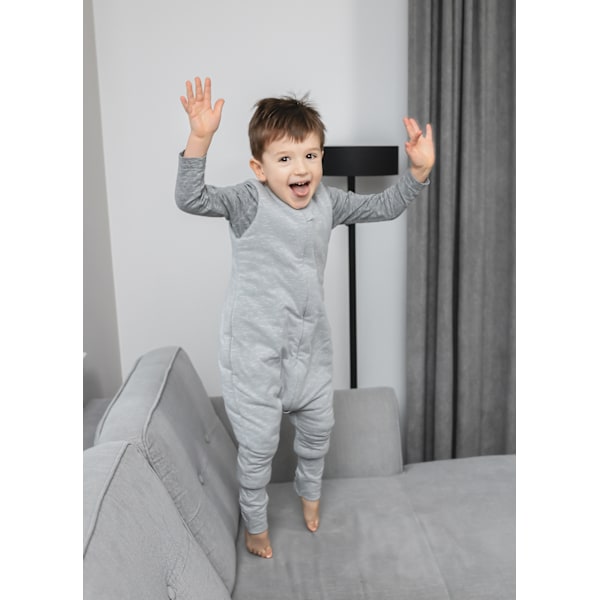Reversible Sleeping Bag with legs M (3-5 years) Melange Mint
