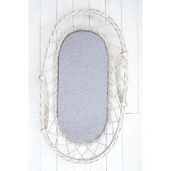 Carrycot sheet 2-pack Light Grey/Mint