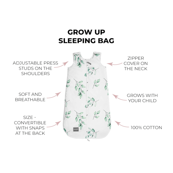 Sleeping bag Grow Up Vintage Animals Amaranth