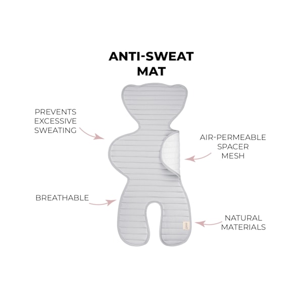 Anti-sweat Car Seat / Car Carrier Pad 0-2 years Sand