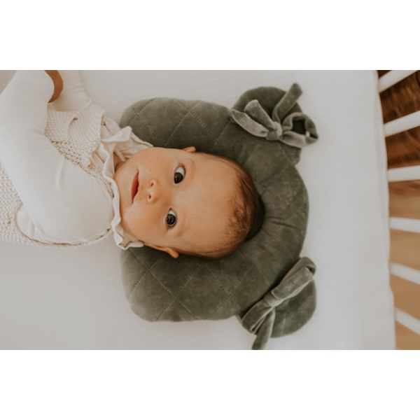 Muslin head shaping pillow Green