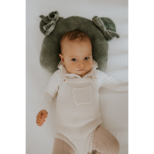 Muslin head shaping pillow Green
