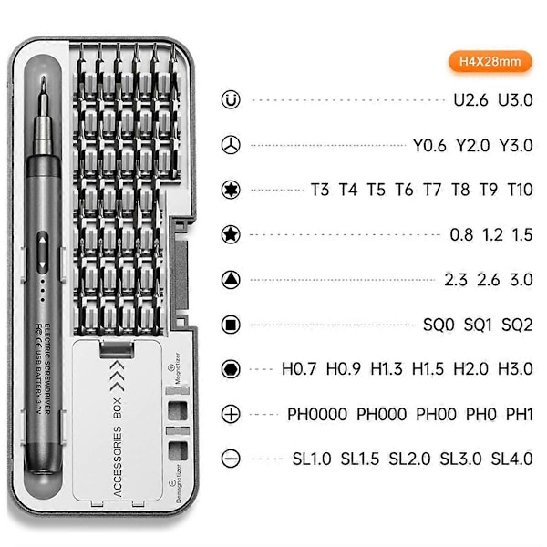 Elektrisk Skruvmejselset Precision Elverktyg Kit B