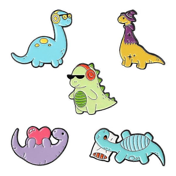 5 KPL Eläinrintaneula Dinosaurusrintakoru Sarjakuvarintaneula Sarjakuvarintakoru Rintaneula