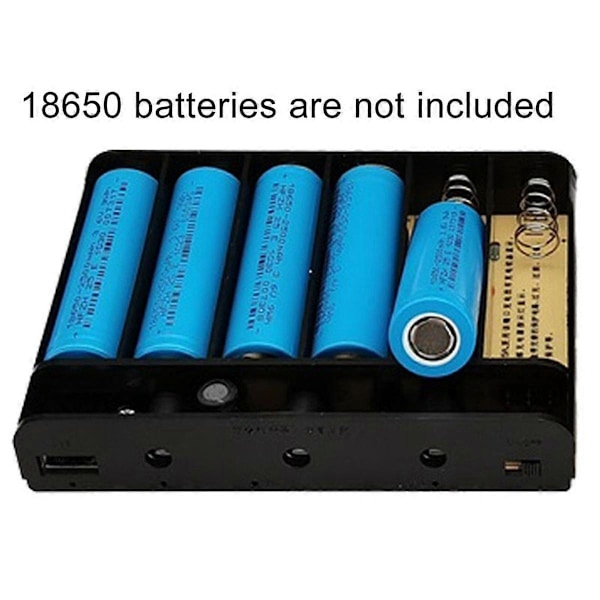 USB 5V 9V 12V Utgång DIY 18650 Batteri UPS Strömförsörjningsbox