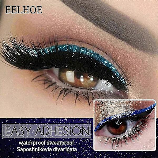Eelhoe Ögonfransar Eyeliner Självhäftande Falska Ögonfransar Mjuka Naturliga Lockiga Tjocka Falska Ögonfransar Eyeliner