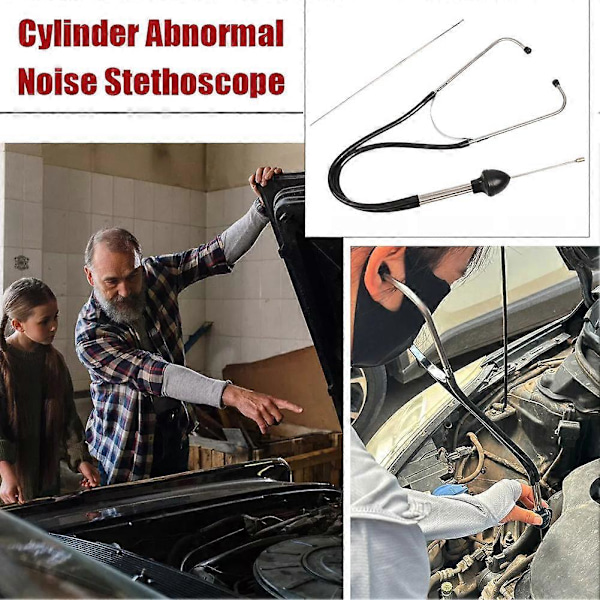 Mekaniskt cylinderstetoskop för bilmotor, stetoskop för billjuddetektering