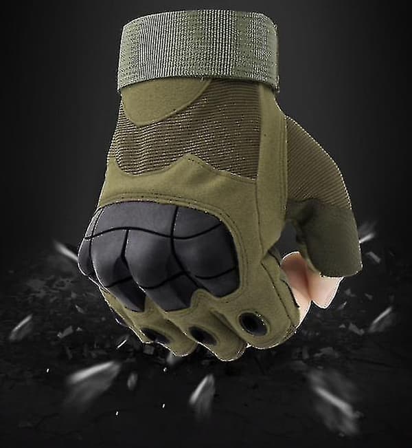 Taktiska Handskar Militärhandskar Med Hårda Knogar Black XL