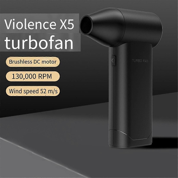Mini Turbo Violent -tuuletin X3 130000RPM Jet-puhallin Turbotuuletintyökalu Harjaton moottorituuletin kotitalouskäyttöön