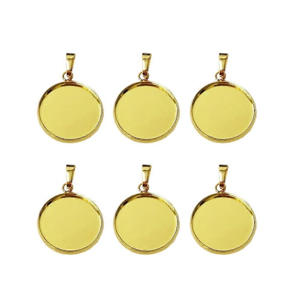 20 kpl DIY Korujen Riipus Tarvikkeet Pyöreät Korutarjottimet Kansi Sarja Käsintehty Kaulakoru Ketju Tarvikkeet (18mm)