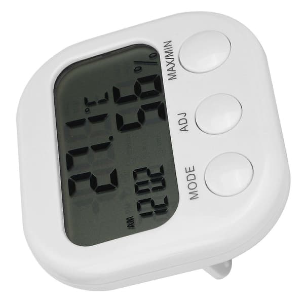 ThermoHygrometer Portabel Digital Hygrometer Inomhus Hem Termometer Väckarklocka