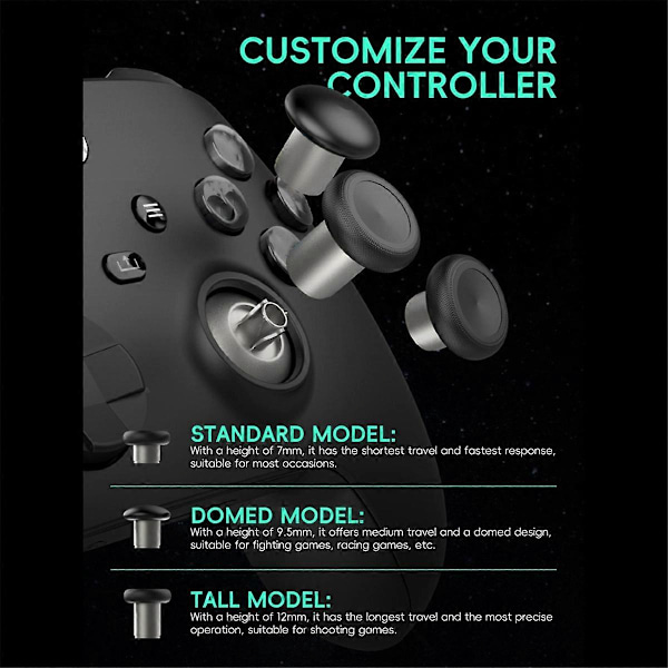 8-pack Analoga Joysticks för Elite/ S/ Series B
