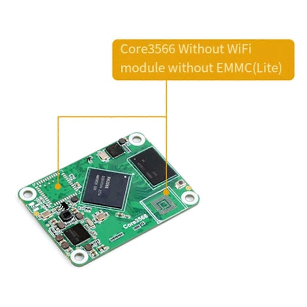 Rockchip RK3566 Quad-Core Processor, til CM4, 2GB