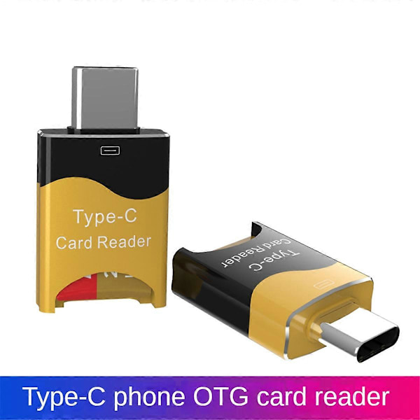 Mini Typ-C Kortläsare Mobil OTG Slot Plug and Play Flash Drive