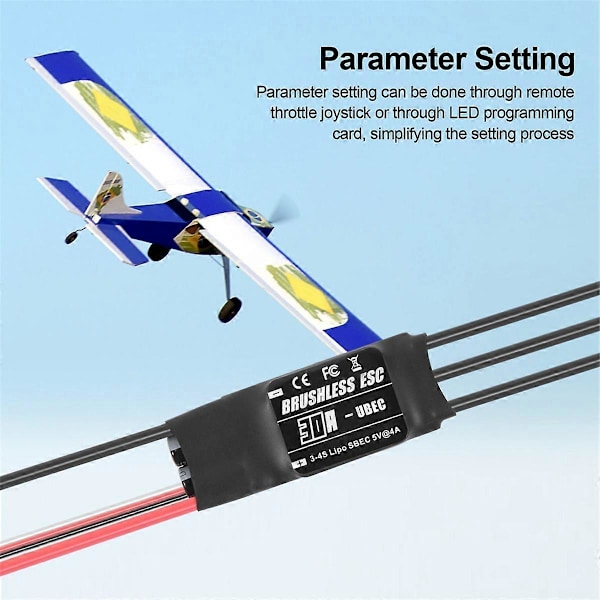 30A Harjaton ESC 2-3S Lipo RC-autolle Vene Lentokone DIY-osat