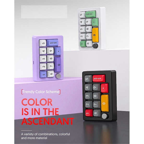 13 näppäimen makro-ohjelmoitava, hot-swappable mekaaninen kytkin, 7 värin RGB-valo, mini-pelinäppäimistö Nu