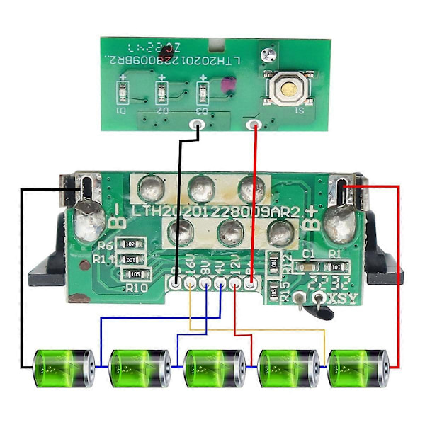 Batteriersättningsdelar 18V/20V 2.0ah 3ah 4.0ah Batterikåpa Skal