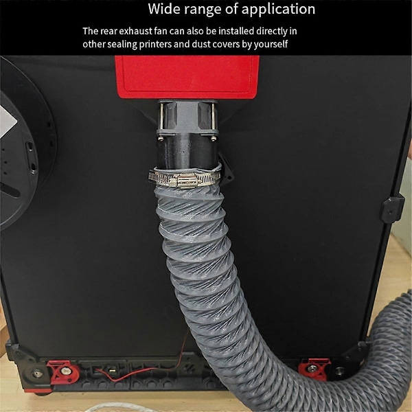 Til Voron2.4 3D Printer Miljø Udstødningsventilator Slange - Forbedret Indendørs Luftkvalitet, 3D Printer Dele