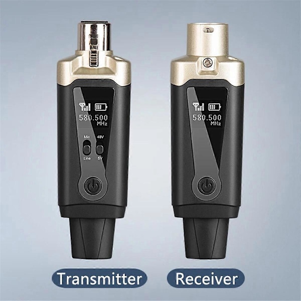 Trådlöst mikrofonsystem mikrofonkonverteradapter för kondensator dynamisk mikrofon