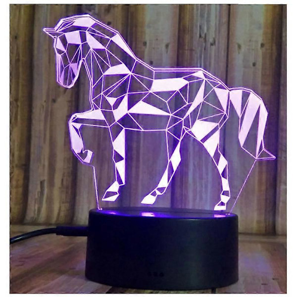 3D Illusion Natlampe Lygte Børn Børn Dekoration Fødselsdagsgave