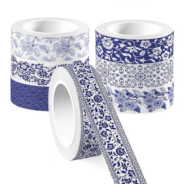 12 Rullar Sjöjungfru Washi Tejp Scrapbooking Material Maskeringstejp
