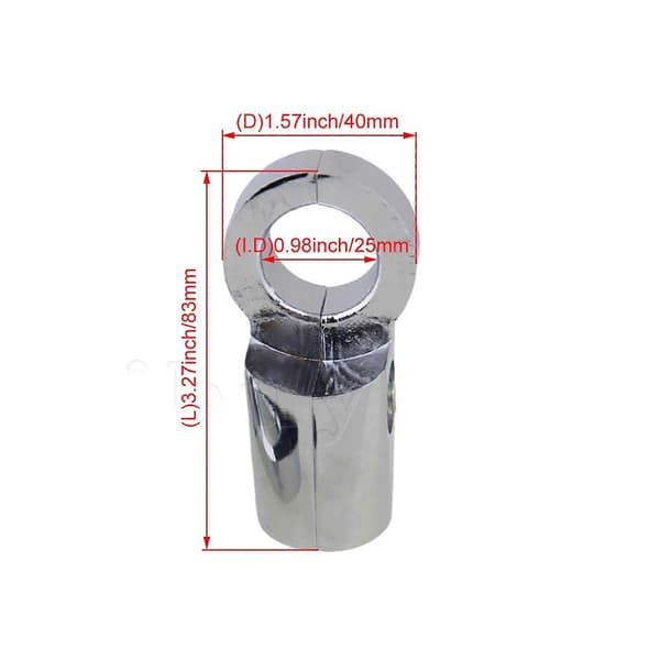 25mm Justerbar Rørkobling for Displaystativ, 3-veis