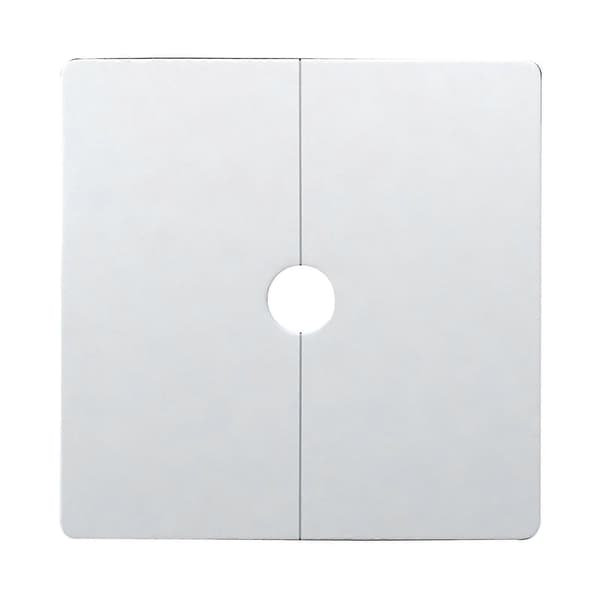 Väggdelad fläns Rosett Täckplatta Luftkonditionering Dammpip Plugg Silver 12mm