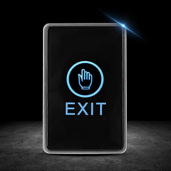 Dörr Utgång Frigöring Knapp Strömbrytare Touch Sensor Panel för Passerkontrollsystem 12V