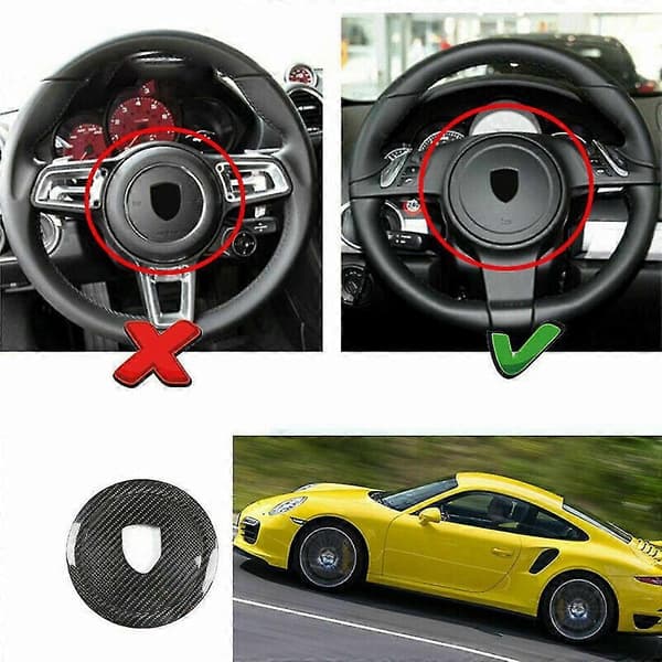 Fiber Rattdeksel Trim Ratt Circle For- 911