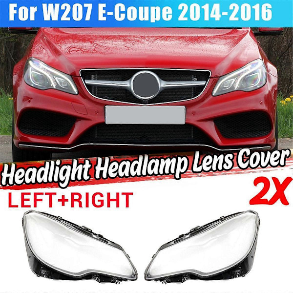 Vänster sida för W207 E-Coupe 2014-2016 Strålkastarglasskydd
