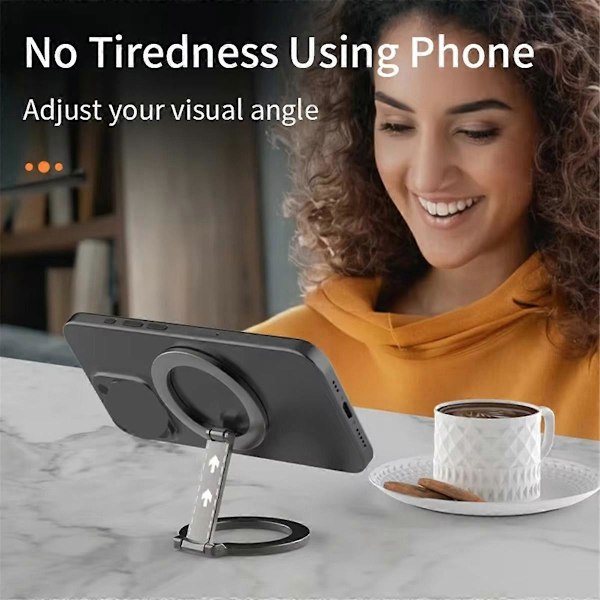 Dubbelsidig Magnetisk Telefonhållare Blank Typ-Silver