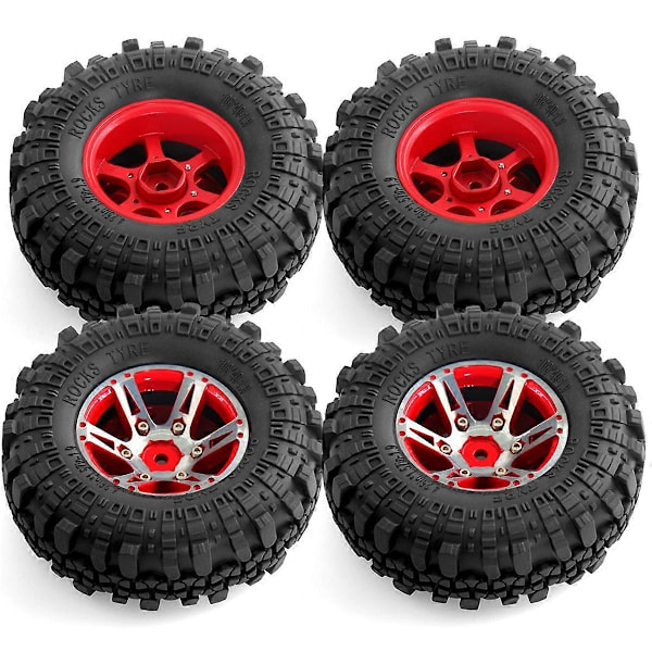 4stk Metall Beadlock Hjul Fälg för 1/10 RC Crawler Bil