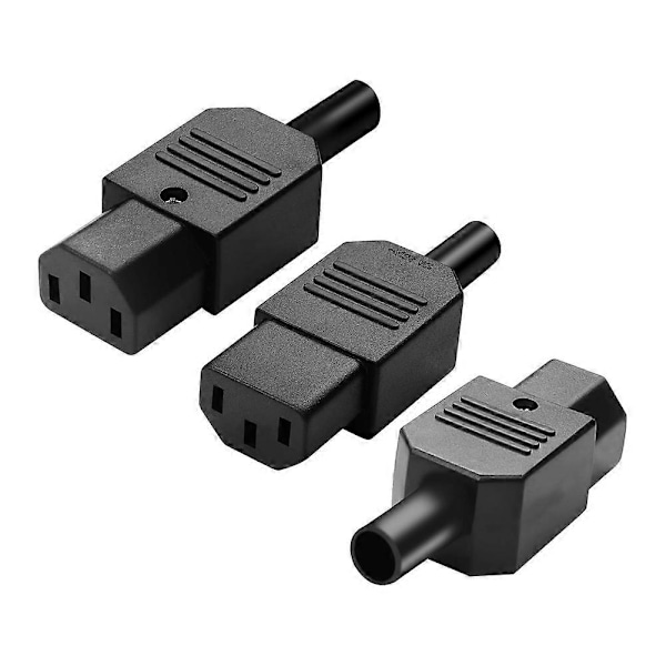 5 ST IEC C13 Strömkontakt C13 Hona Strömadapter Kontakt 3-stifts Strömuttag 250V 10A AC Strömadapter