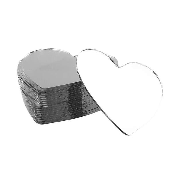 30 st DIY Hjärtformade Speglar Sminkspeglar
