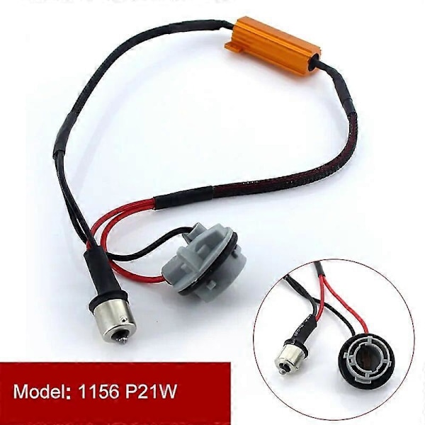 2 st Caubus Motstånd 50W 1156 P21W PY21W T20 7440 7443 1157 BAY15D P21/5W LED-lampor Last Fel Fri Ingen Flimmer Dekoder PY21W bau15s