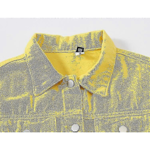 Denimjacka för dam YELLOW M
