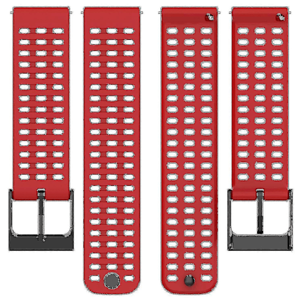 Urheiluranneke Suunto Vertical/9 Peak Pro/9 Peak/5 Peak -kelloille, 22 mm silikoniset kellon rannekkeet Red