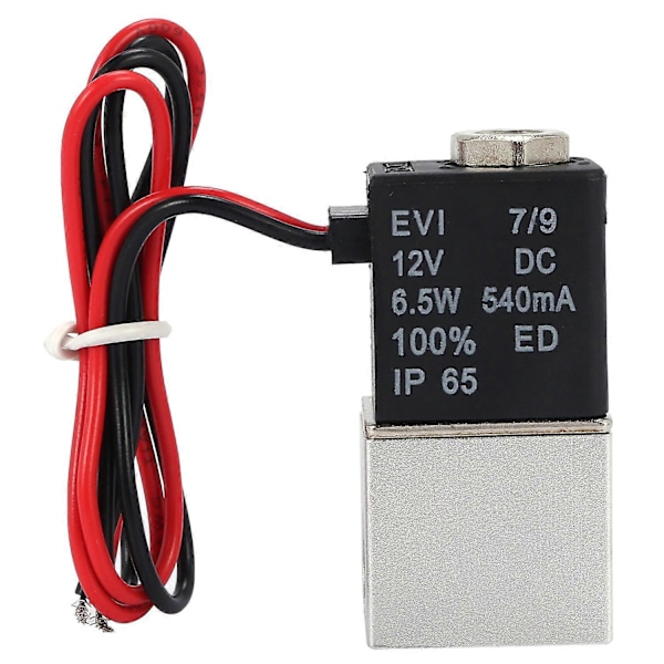 DC12V Solenoidiventtiili 1/4 tuuman 2-tie normaalisti suljettu pneumaattinen venttiili