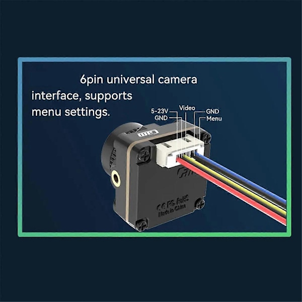 For Robin 3 1200TVL FPV-kamera 1/3 tuuman CMOS