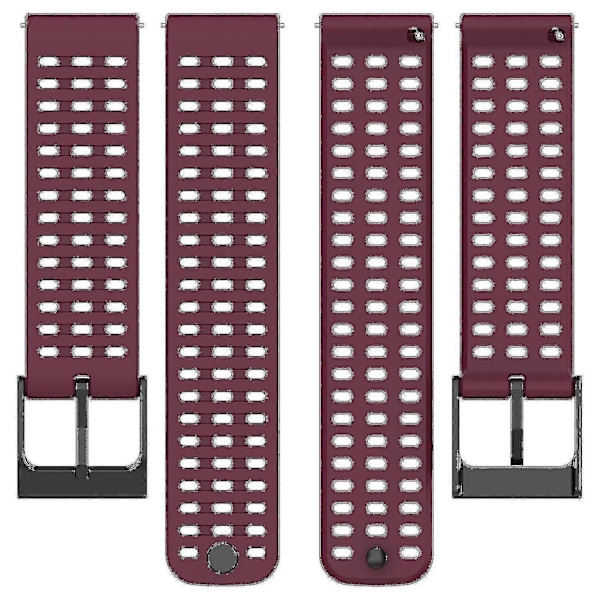 Urheiluranneke Suunto Vertical/9 Peak Pro/9 Peak/5 Peak -kelloille, 22 mm silikoniset kellon rannekkeet Wine Red
