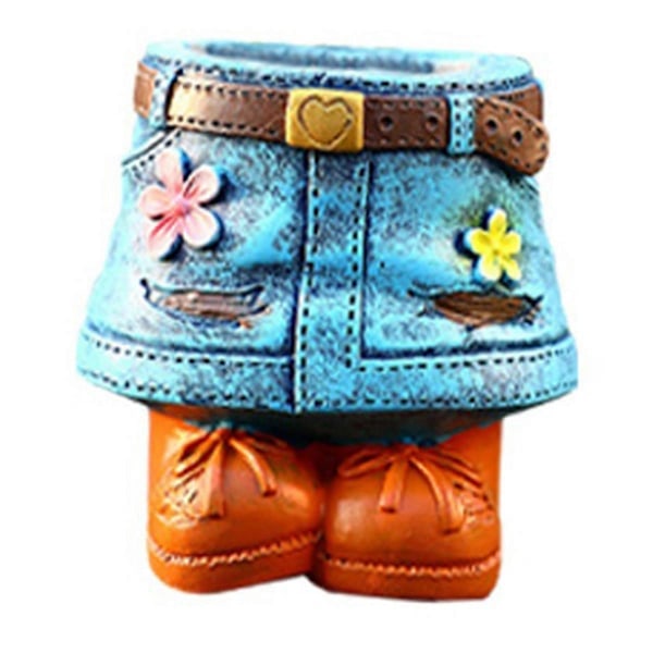 Inomhus Unika Jeanskjol Resin Blomkrukor C