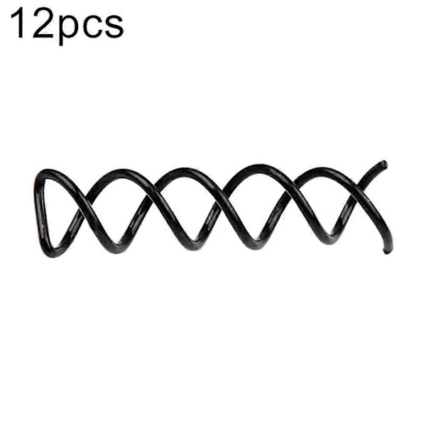 12 st Metall Spiral Snurr Skruv Stift Hårnål Dam Twist Hårklämma Tillbehör QinHai
