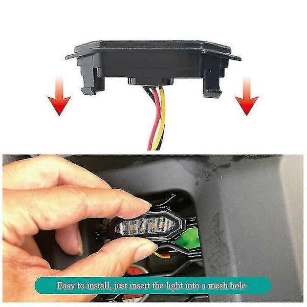 Led Front Grill Lampor Vitt Ljus Extern Grill För Jimny Jb64 Jb74 2019 2020 2021 Hög Version