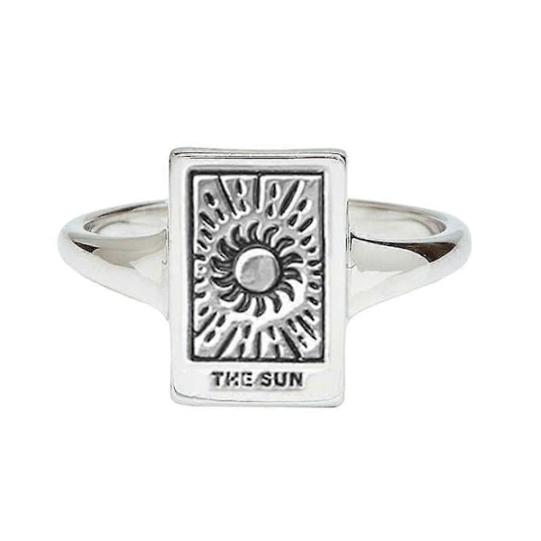 Ring som passar ditt finger, fiskstjärt/sol/måne, ring i legering, astrologi, spådom, magi 1