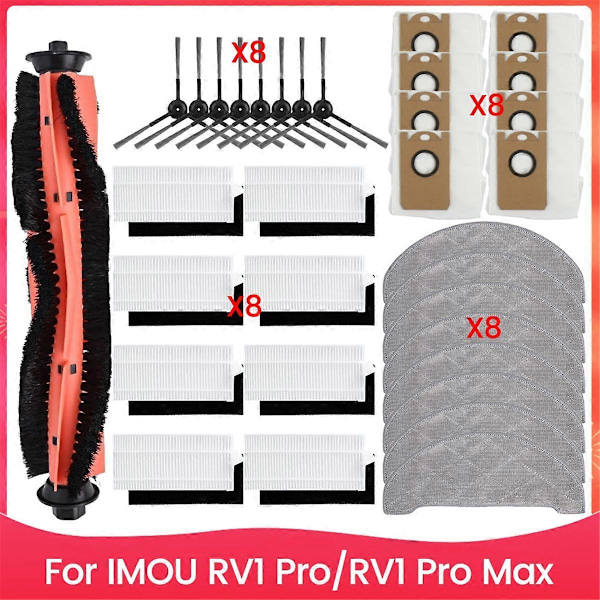 Tillbehörssats för RV1 Pro/RV1 Pro Max - Borste/Filter/Mopp